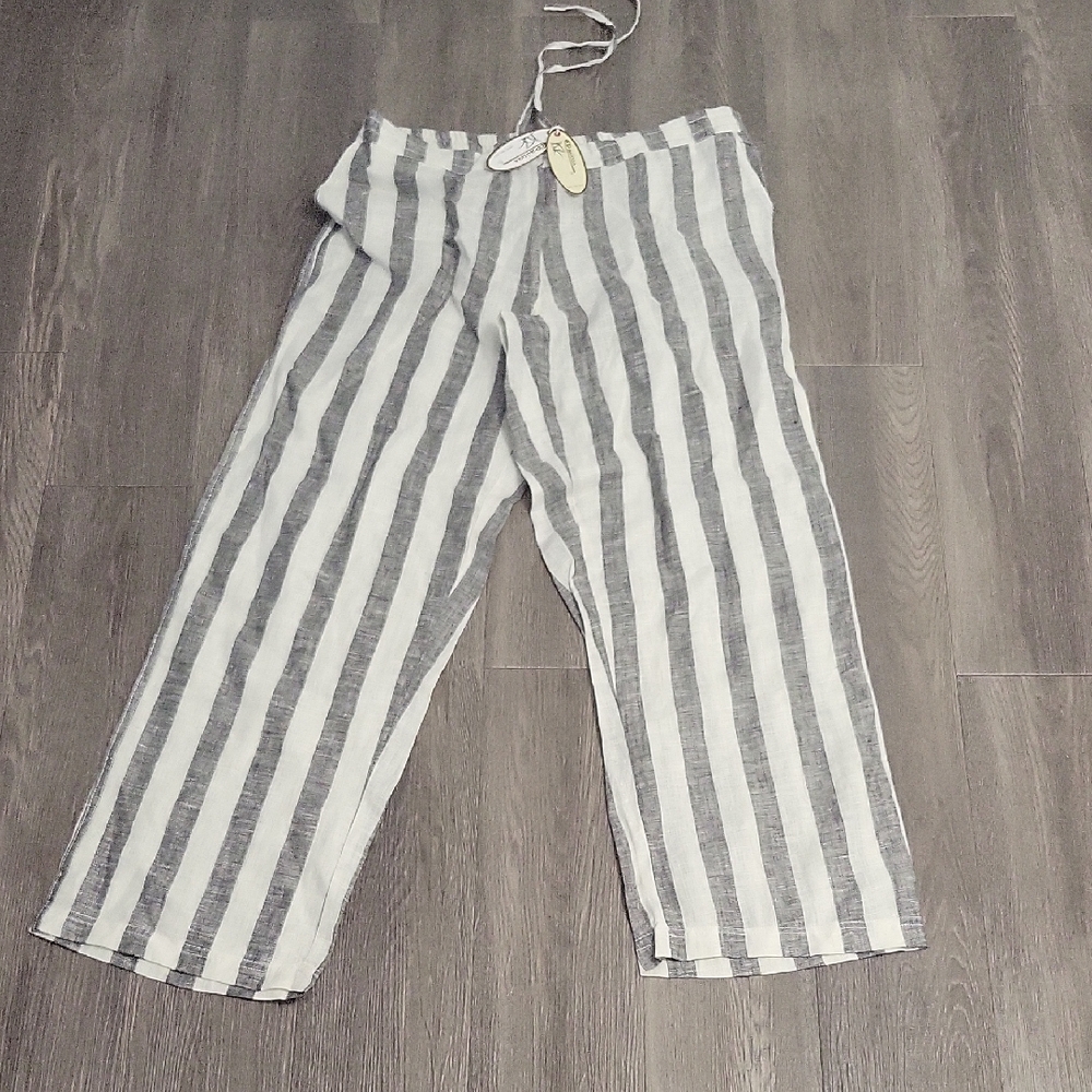 Striped Wide Leg Pants